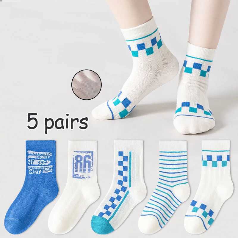 5 pairs of childrens socks cotton tube socks summer slim sports socks girls socks and boys socks W240814