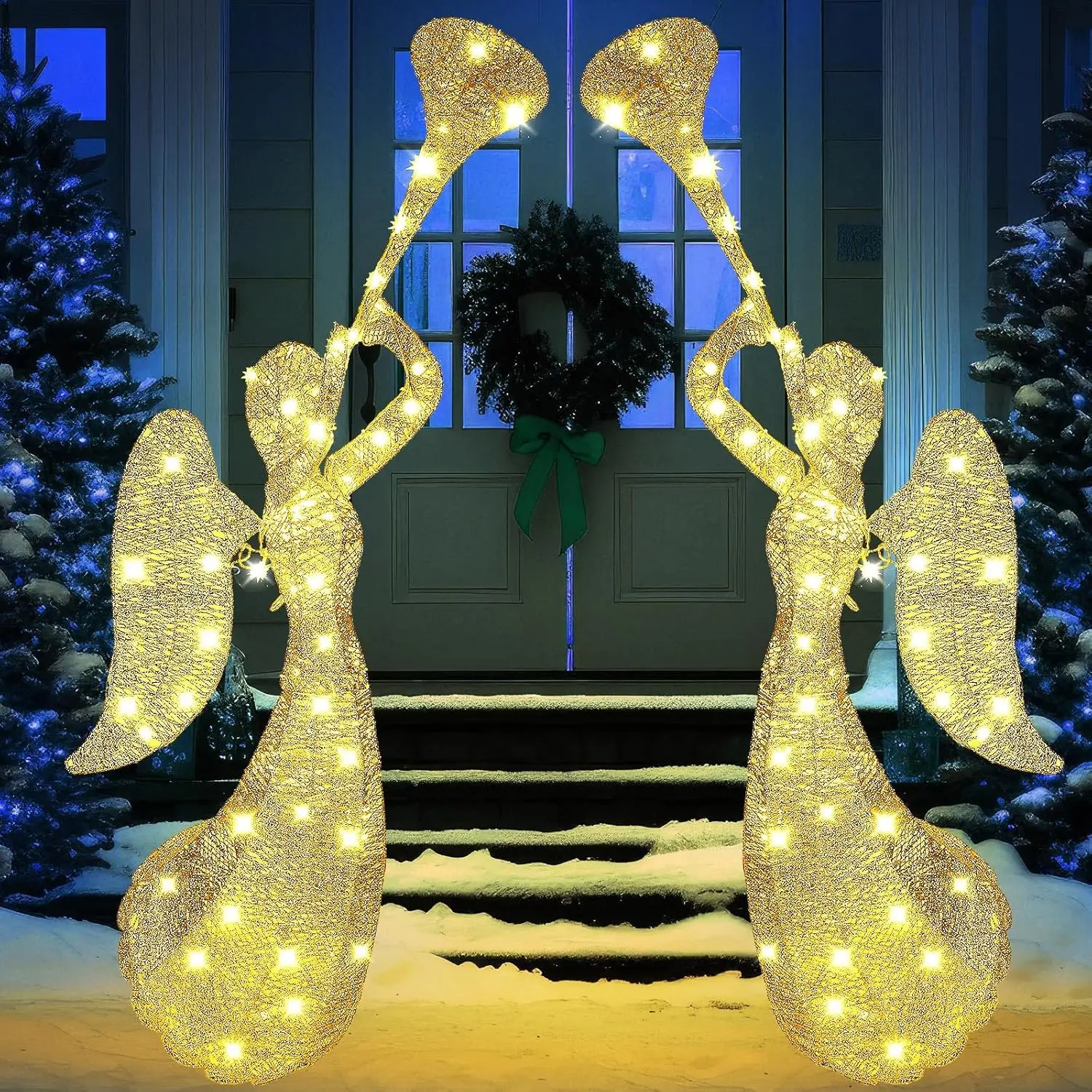 Christmas Outdoor Lighted Angel Decoration Xmas e Lit Display Electric 240812a