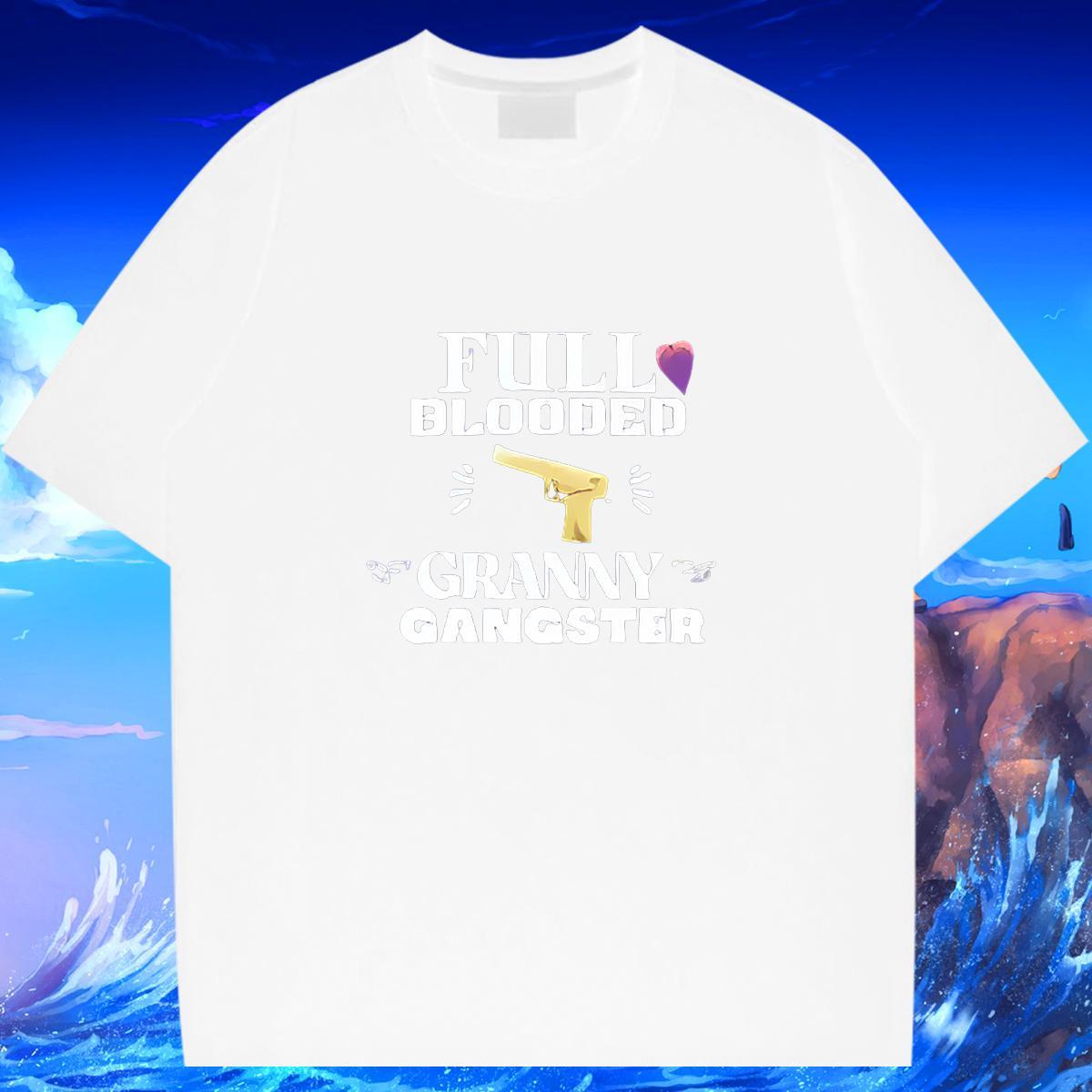 T-Shirts 230g Pure Cotton pistol Beach Short Sleeve Soft DIY Logo Oversized Men Clothes T-Shirt 2024 DIY Loose Tees