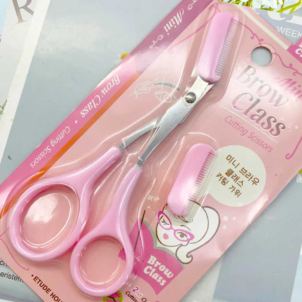 Eyebrow trimmer with comb mens eyelash clipper safe stainless steel facial shaver makeup and beauty clipper W240814
