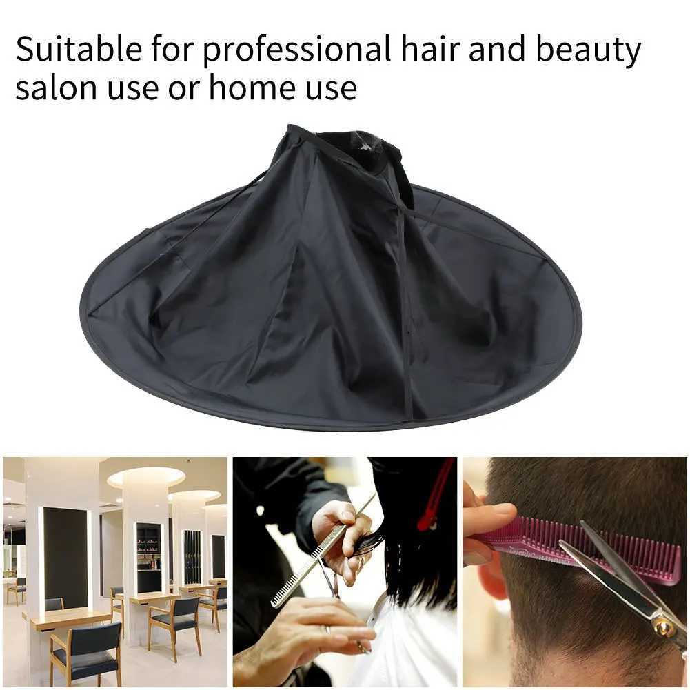 Professional Barber Cape Folding Umbrella Hair Cutting Corner Waterproof Haircutting Apron Home Haircutting DIY Tool W240814