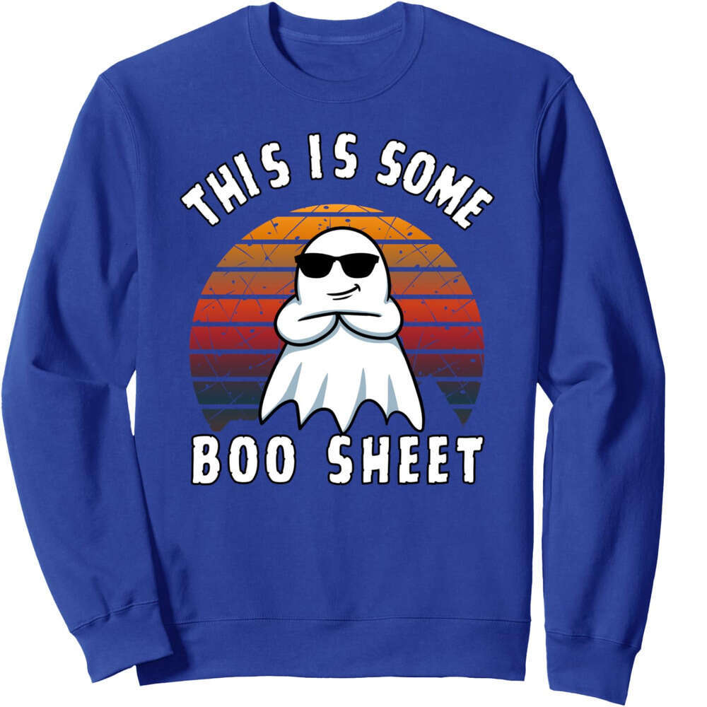 Long Sleeve Shirts for Men sweatshirt This Is Some Boo Sheet Funny Halloween shirt Sweatshirt Tee Streetwear Casual tops clothes
