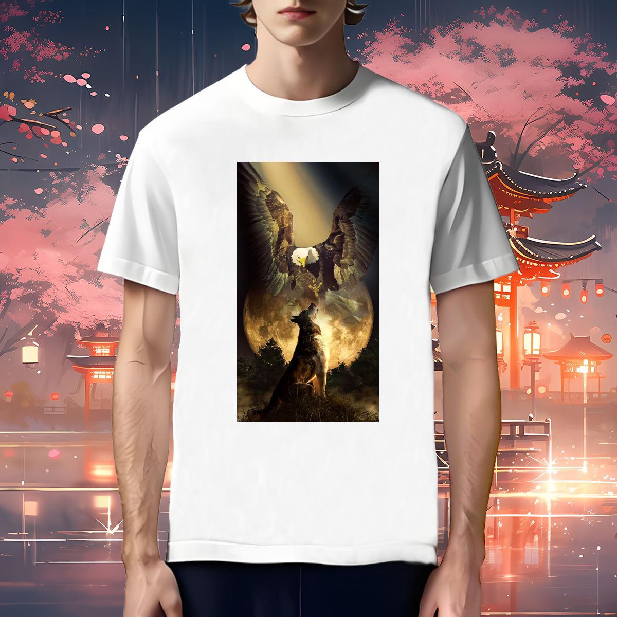 Classic T Shirt For Man eagle Breathable Crew Neck Street Custom Big Size 230g Pure Cotton Couples T Shirts Stylist Tees