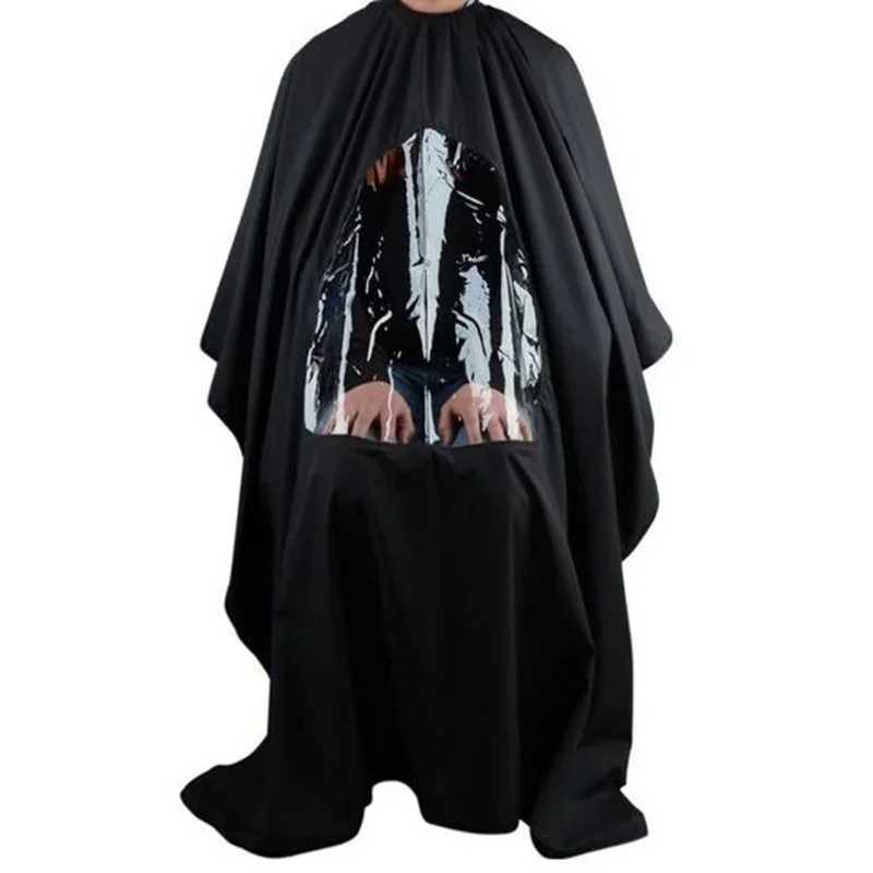 Professional Waterproof Styling Salon Barber Hairdress with Observation Window Apron W240814