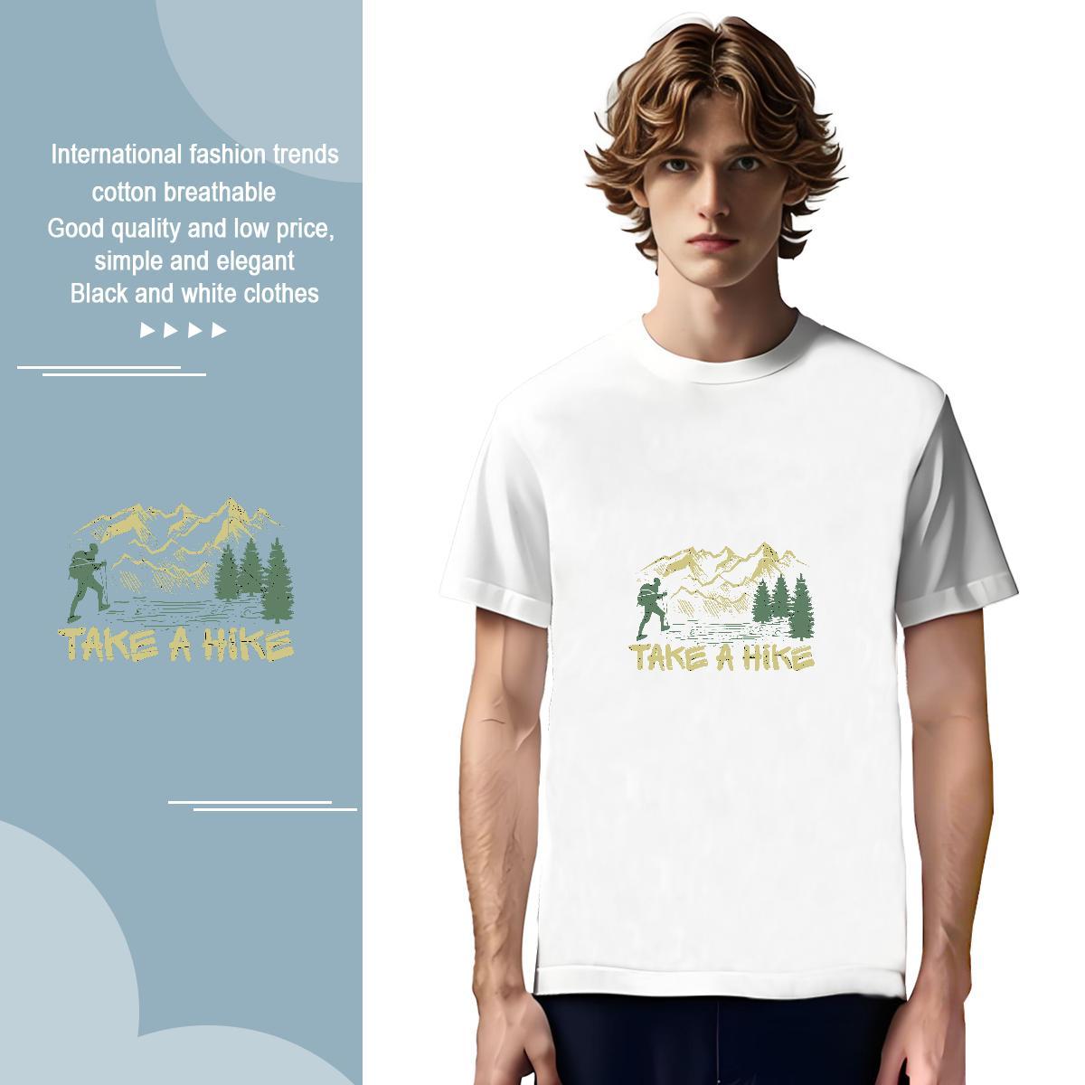 T shirt 230g 100% Cotton tree Home Outdoor Short Sleeve O-Neck Plus Size Cartoon Tshirt for Man Woman Fashion Casual Free Shipping Wear
