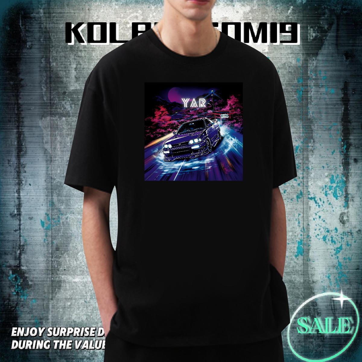Free Shipping Men Tshirts Hip Hop Street 230g Cotton Oversized Pure Cotton car T-Shirts Casual New Polos
