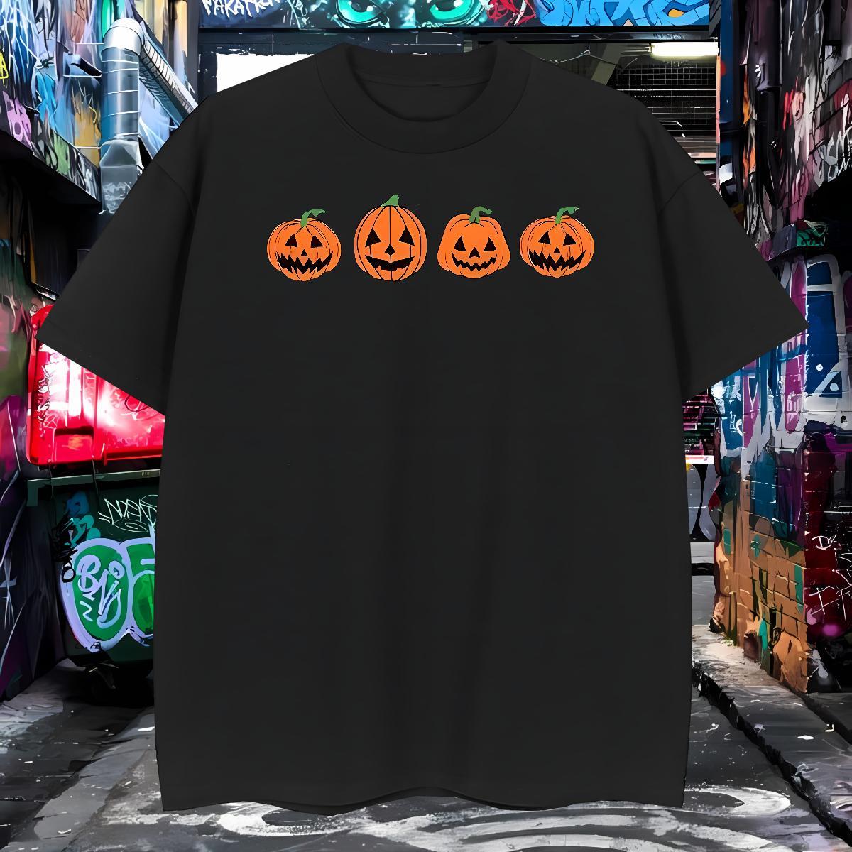 Classic Mens T Shirts halloween Breathable Crew Neck Street Casual Floral Print 230g 100% Cotton Mens Tshirts Stylist Tees Shirts