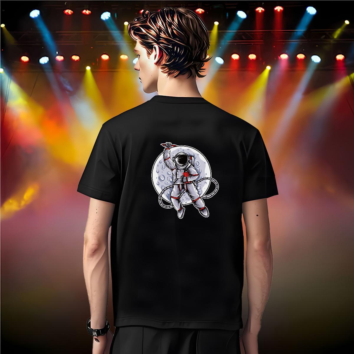 Man T Shirts 230g Pure Cotton universe Casual Daily Wear Crew Neck Custom Print Oversized Tshirts New TOP Quality Top Tees