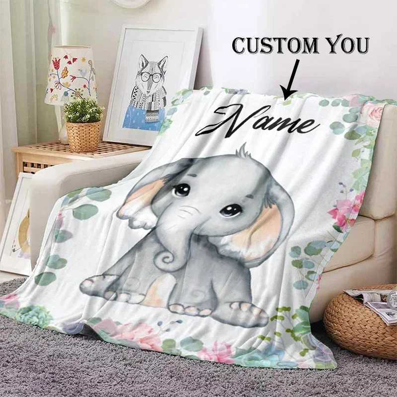 Custom Blanket Custom Name Blanket Kids Girl Boy Flannel Fleece Throw Blanket Personalized Family Friends Birthday Festival Gift Y240815