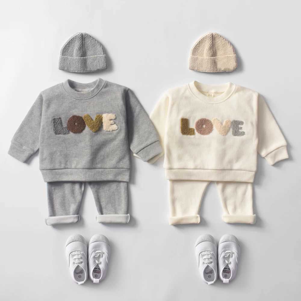 Clothing Sets Baby Clothes Sets Infant Spring Autumn Kids Outfits Baby Hoodie Sweatshirt Suit Children Cotton Tops + Pants Baby Clothing Set