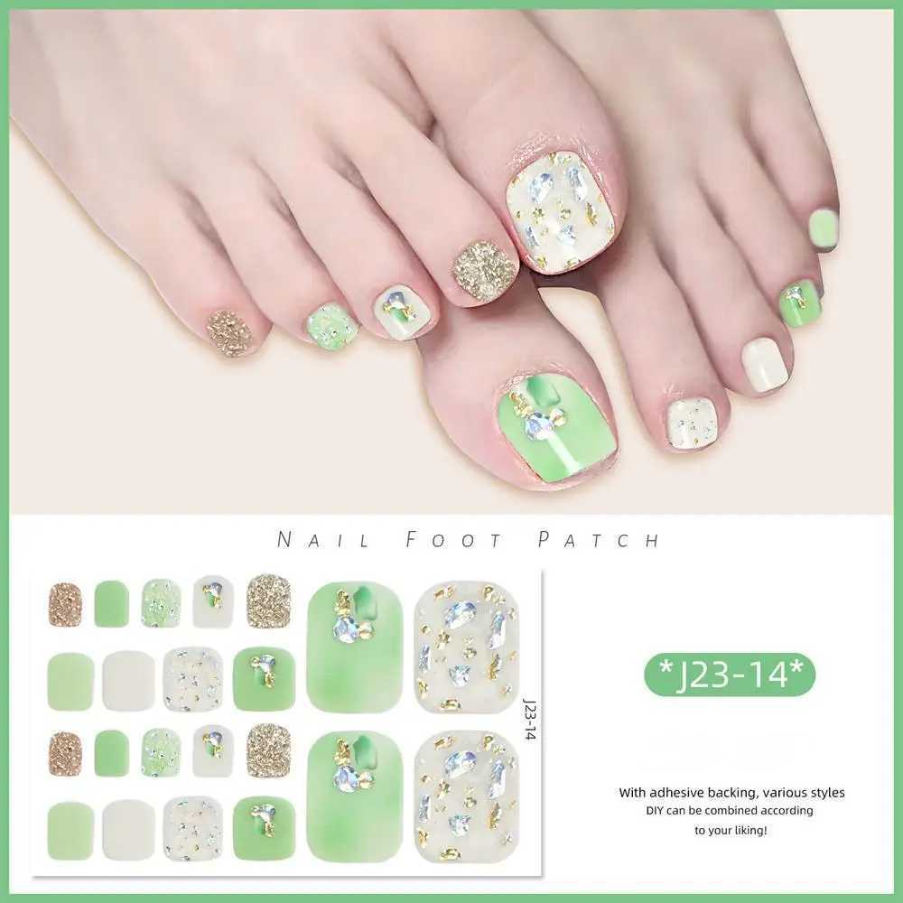 Manicure 2024 Manicure Stickers Nail Art Waterpr Nail Stickers Explosive Toenail Stickers 22 Toe Nail Stickers New Product 2024XJ240814