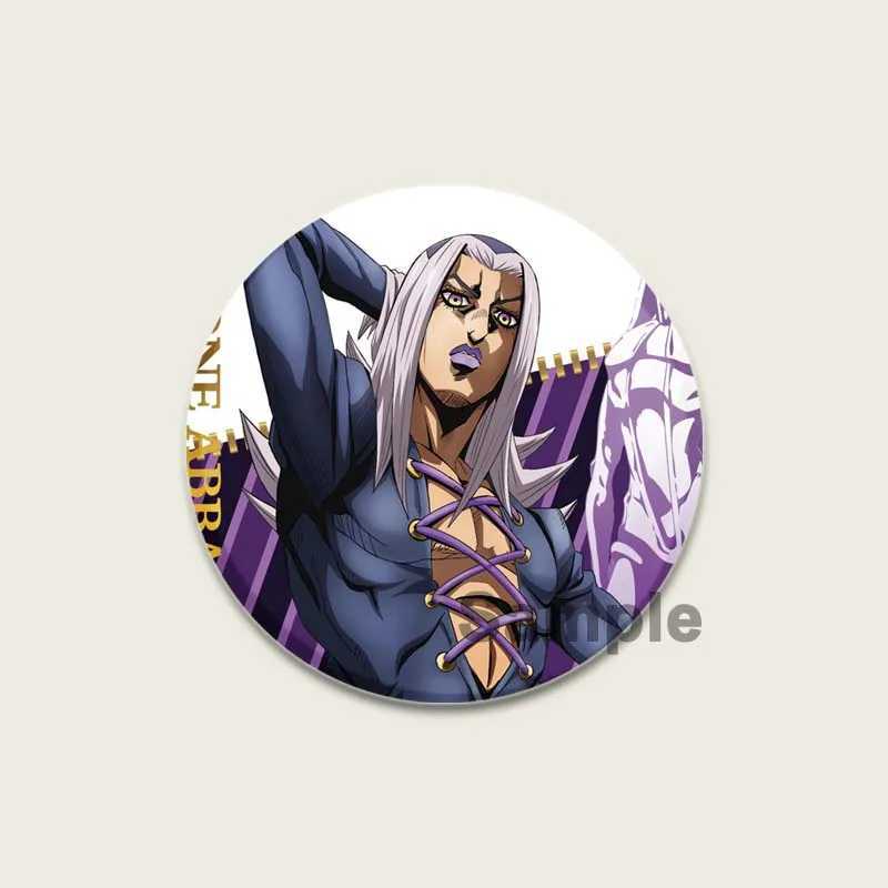 Jojos Bizarre Adventure Anime Badge High Definition Printed Pin Cartoon Handmade Brooch Backpack Clothing Gift Accessories W240815