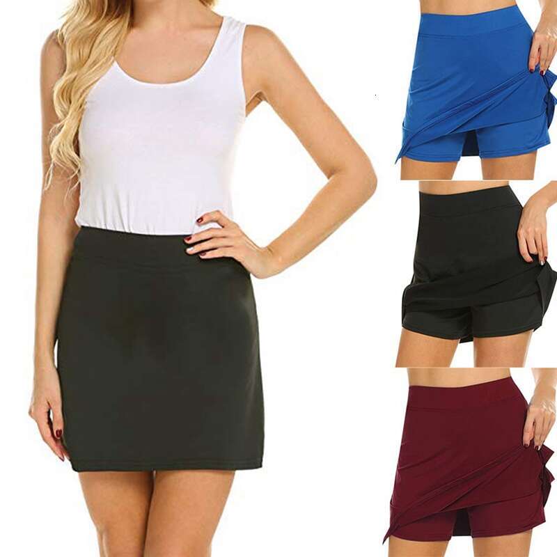 Active Women Quick Dry Female Running Skirt With Inner Lightweight Golf Workout Sports Shorts Tennis Skorts