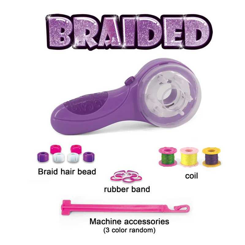 Electric Childrens Hair Weaving Kit DIY Automatic Hair Decoration Weaving Tool Set Fashion Salon Girls Hair W240814