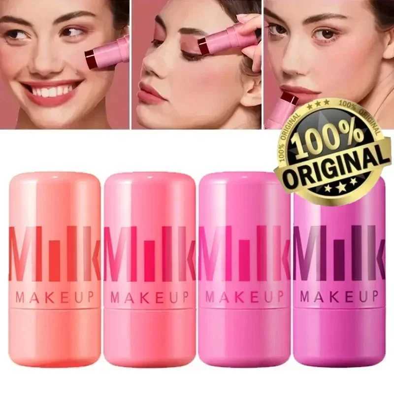 Original Milk Makeup Blush Stick Jelly Tint Blush Stick Lip Tinted Cooling Water Watercolor Multi Use Matte Blush Makeup Set Y240815