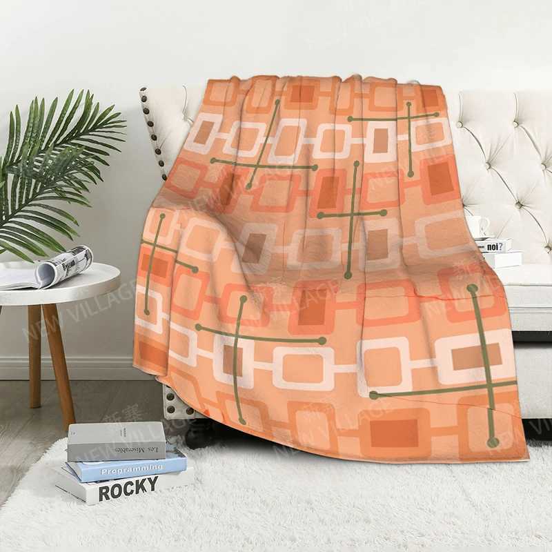 Plaid sofa for Knee blankets warm winter bed cover throw blanket Decor boho warm fleece Nordic plant Soft and hairy leaf Y240815