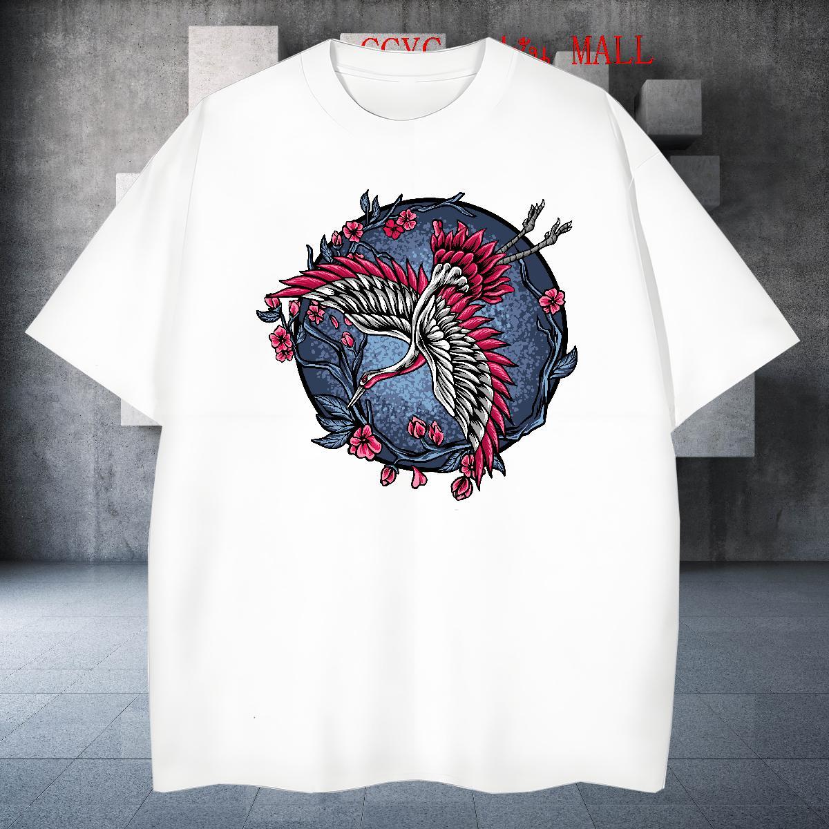 Unisex Man T Shirts beautiful Breathable Short Sleeve Hip Hop Street Custom Print Oversized 230g Pure Cotton Men Tshirts DIY Wear