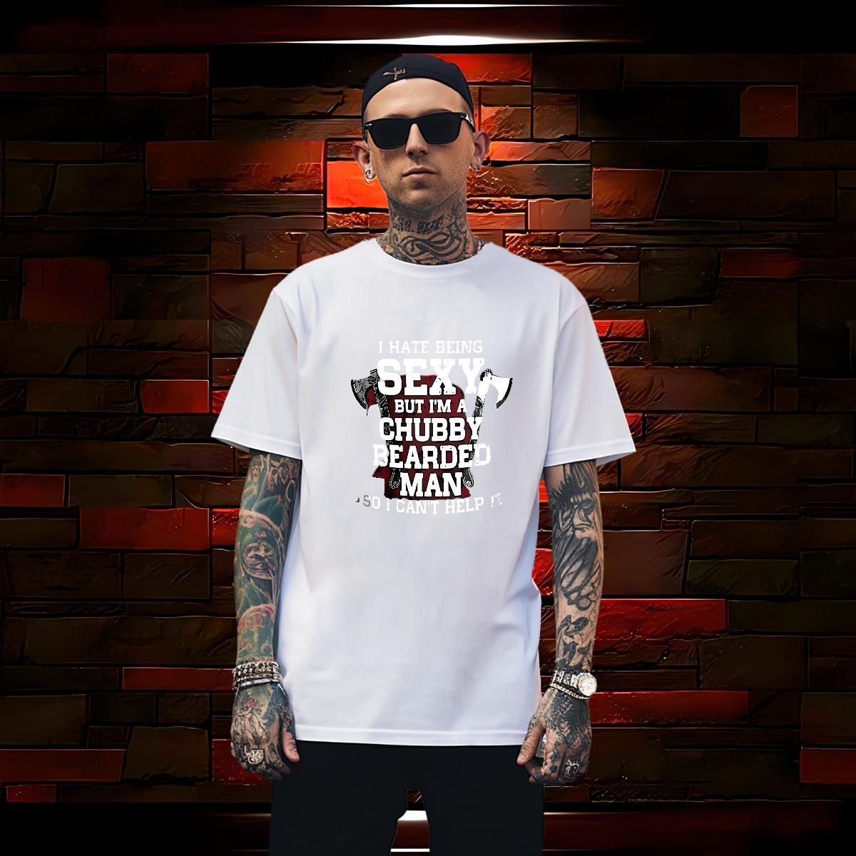 TOP Quality tool Man T Shirts Casual Daily Wear Tshirts 230g Cotton 2024 DIY Crew Neck Black White Tees Shirts