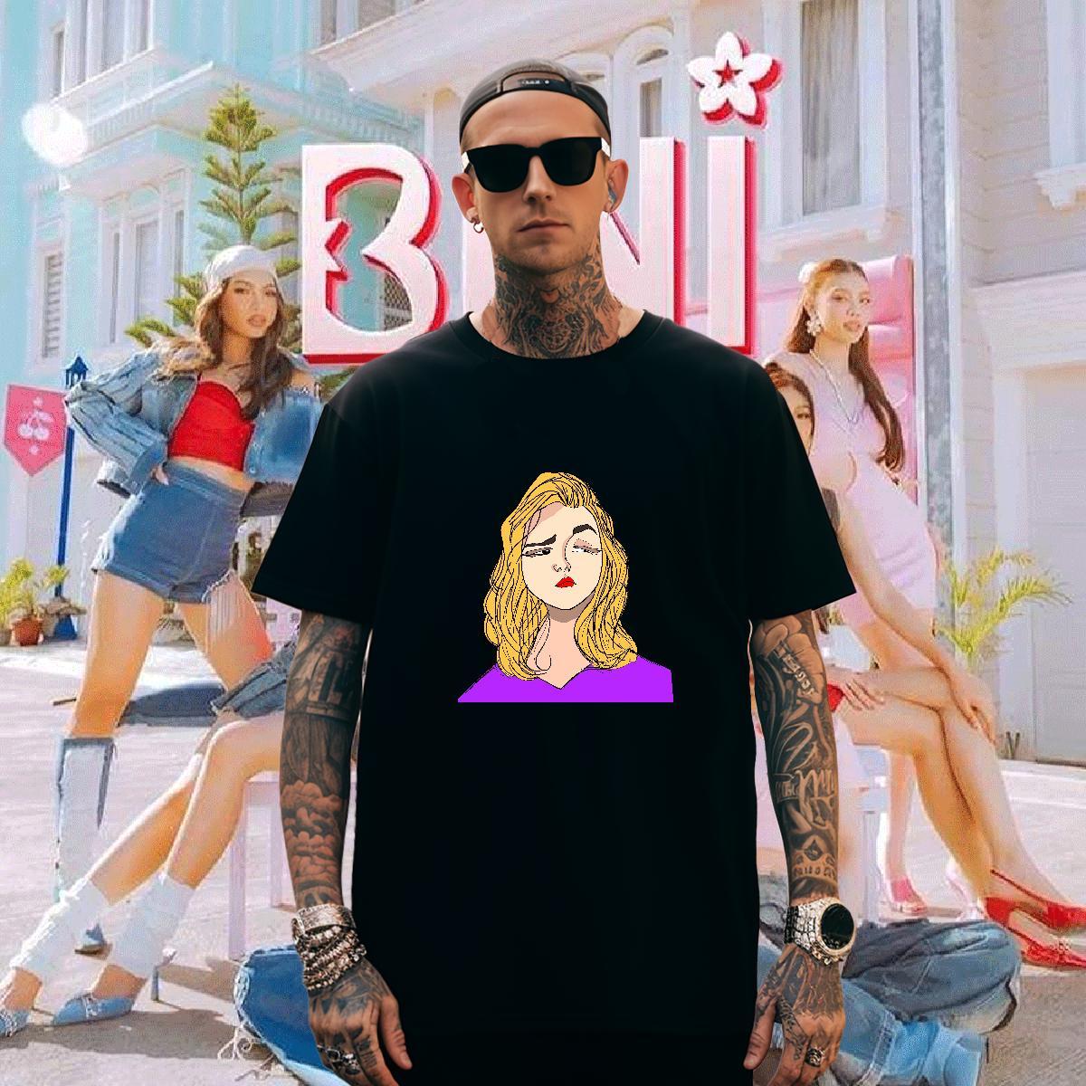 Men T Shirts 230g Cotton portrait Street wear Hip Hop Breathable Short Sleeve Anime Men Tees Designer Comfortable Clothings