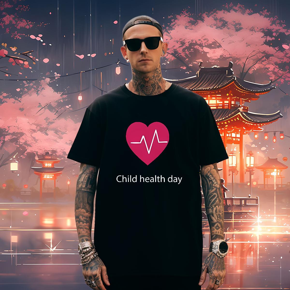 T Shirt For Man 230g 100% Cotton heart Street Casual Round Neck Short Sleeve Custom Print Oversized Couples T Shirts New Designer Comfortable Clothes