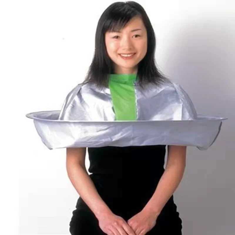 DIY hair cutting cape umbrella shaped styling bag adult folding salon barber dress family hairstyle shawl W240814