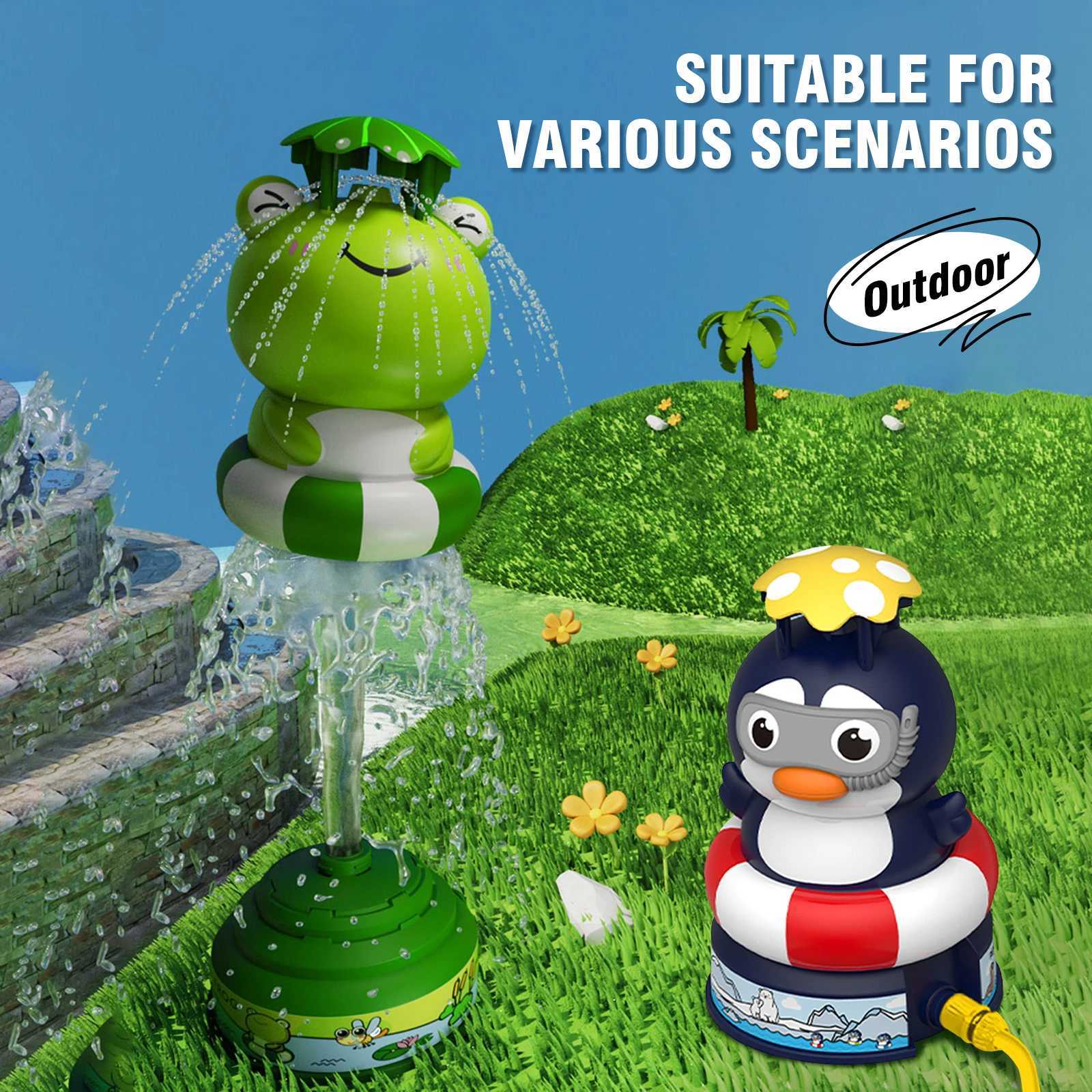Cute Flying Water spray Launcher Boys and Girls Toys Cartoon Water Rocket Sprint Children Gift Summer Outdoor Party Bath GameW240814