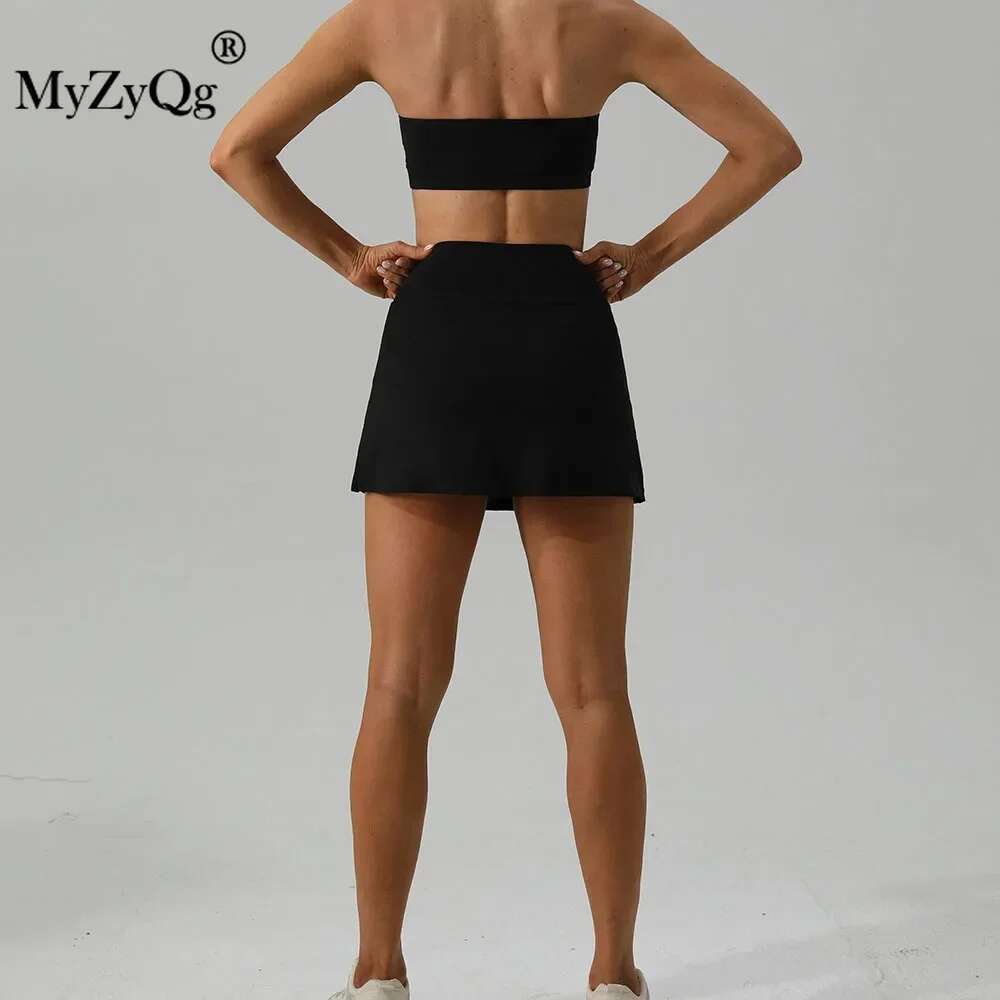 Women MyZyQg Tennis Slim-fit Yoga Short Breathable Mini Running Fiess Release Light Sports Skirt