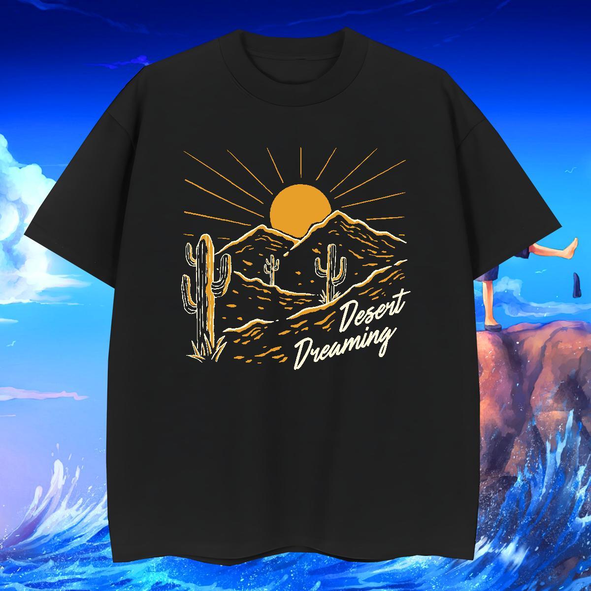 Wholesale Mens Tshirts Street 100% Cotton 230g Custom Cartoon Breathable Short Sleeve sun T-Shirts for Men New Tops Tees