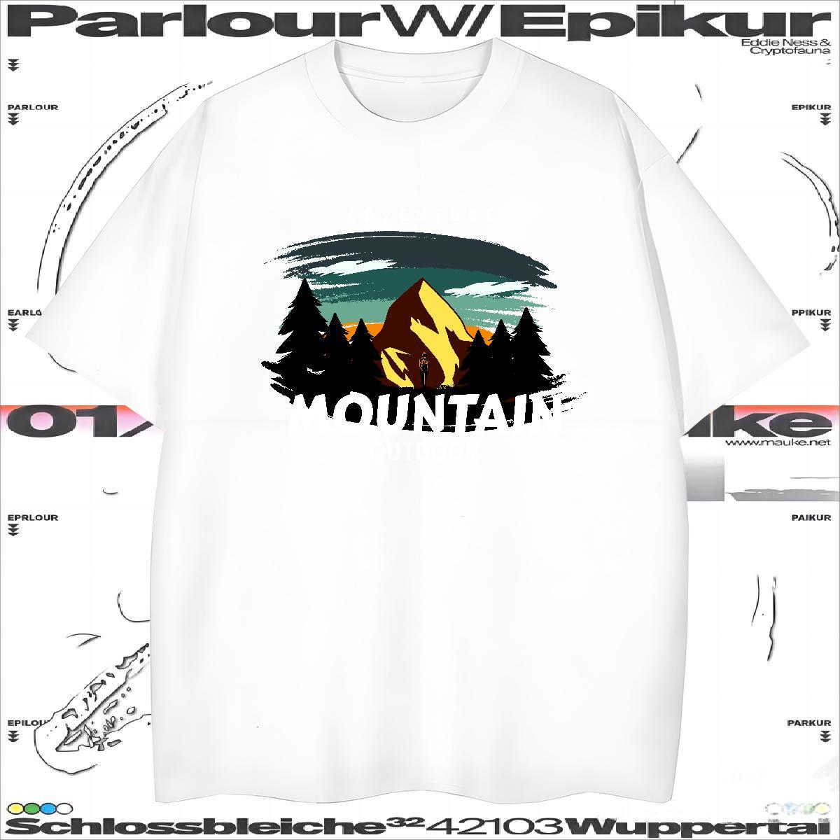 Men T Shirts 230g Pure Cotton tree Street wear Hip Hop Breathable Short Sleeve Oversized 4XL Men Tops Tees Fashion Designer Loose Fit Clothings