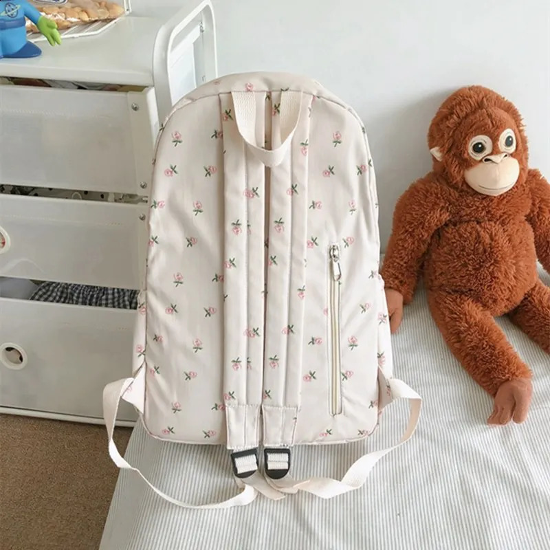 Women College Student Backpack Double Shoulder Large Capacity Travel Laptop Rucksack Book Schoolbag For Teenage 240813