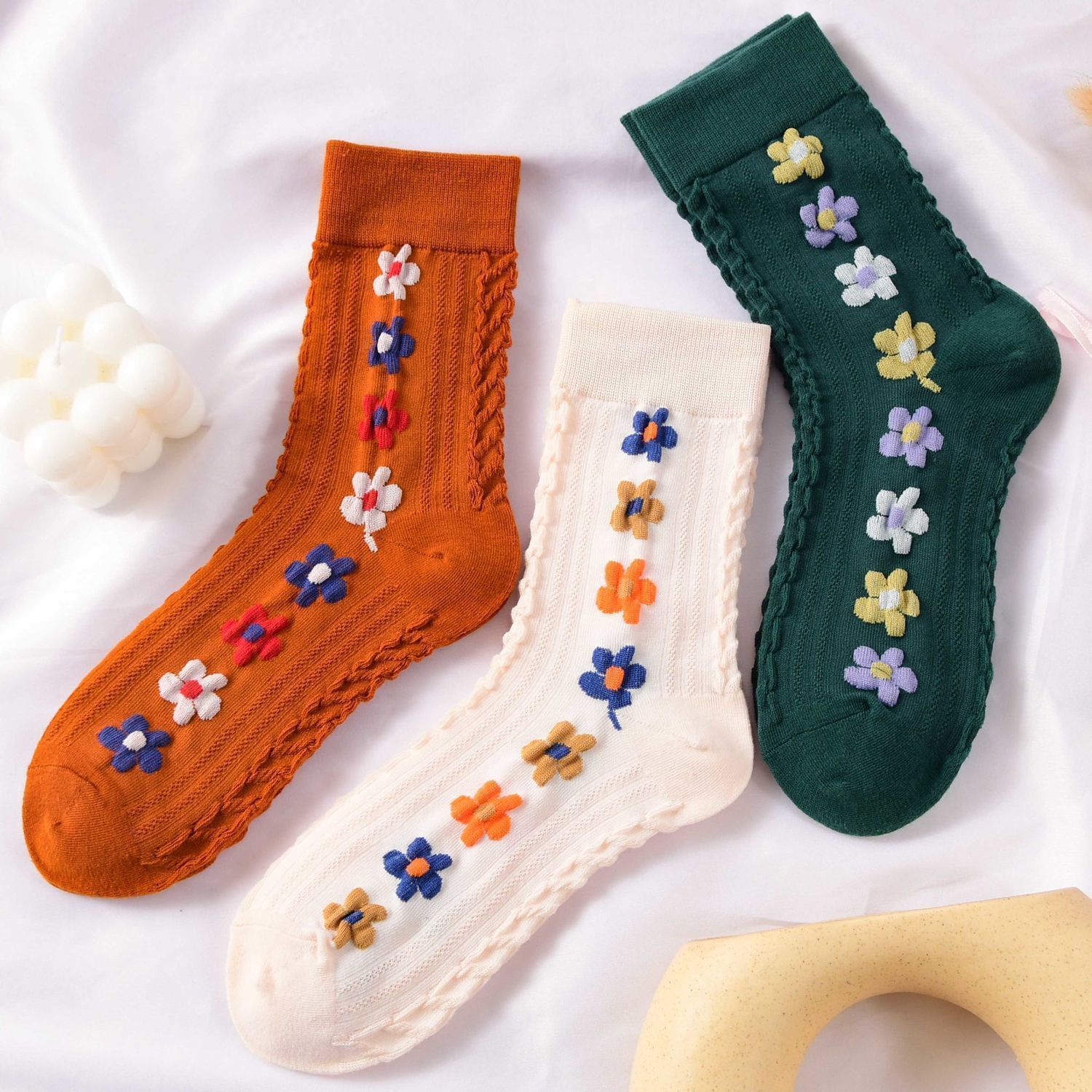 Children's Versatile Cotton Mid-Calf Socks - Korean Inspired, Minimalistic, Perfect for Fall & Winter Wear