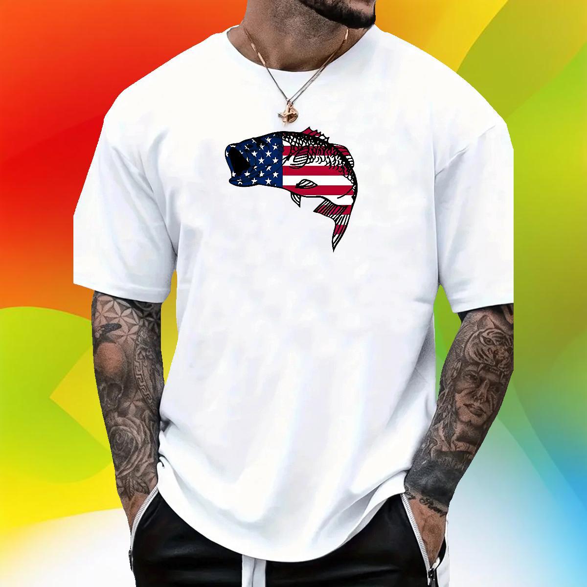 Free Shipping Men Clothes T-Shirt Street Casual 230g Pure Cotton Floral Print Breathable Soft T shirt Wholesale Tops Tees
