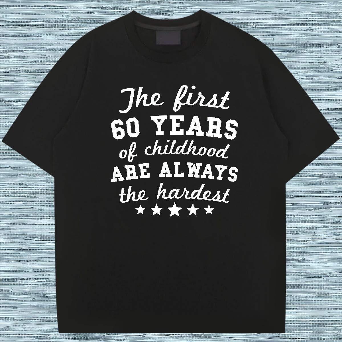 Cool letter T-Shirts for Men Casual Men Tees 230g 100% Cotton New Designer Breathable Crew Neck Custom Printing Clothings