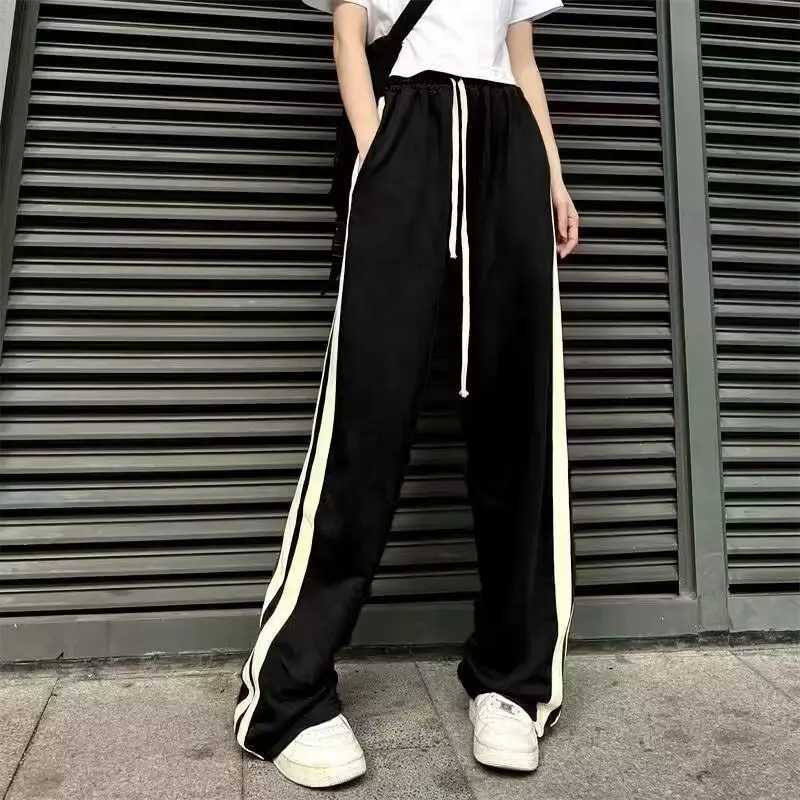 2024 Hip Hop High Street Slacks Mens Summer Heavy duty Straight Leg Track Pants FULly Matched Wide Leg PantsW240725