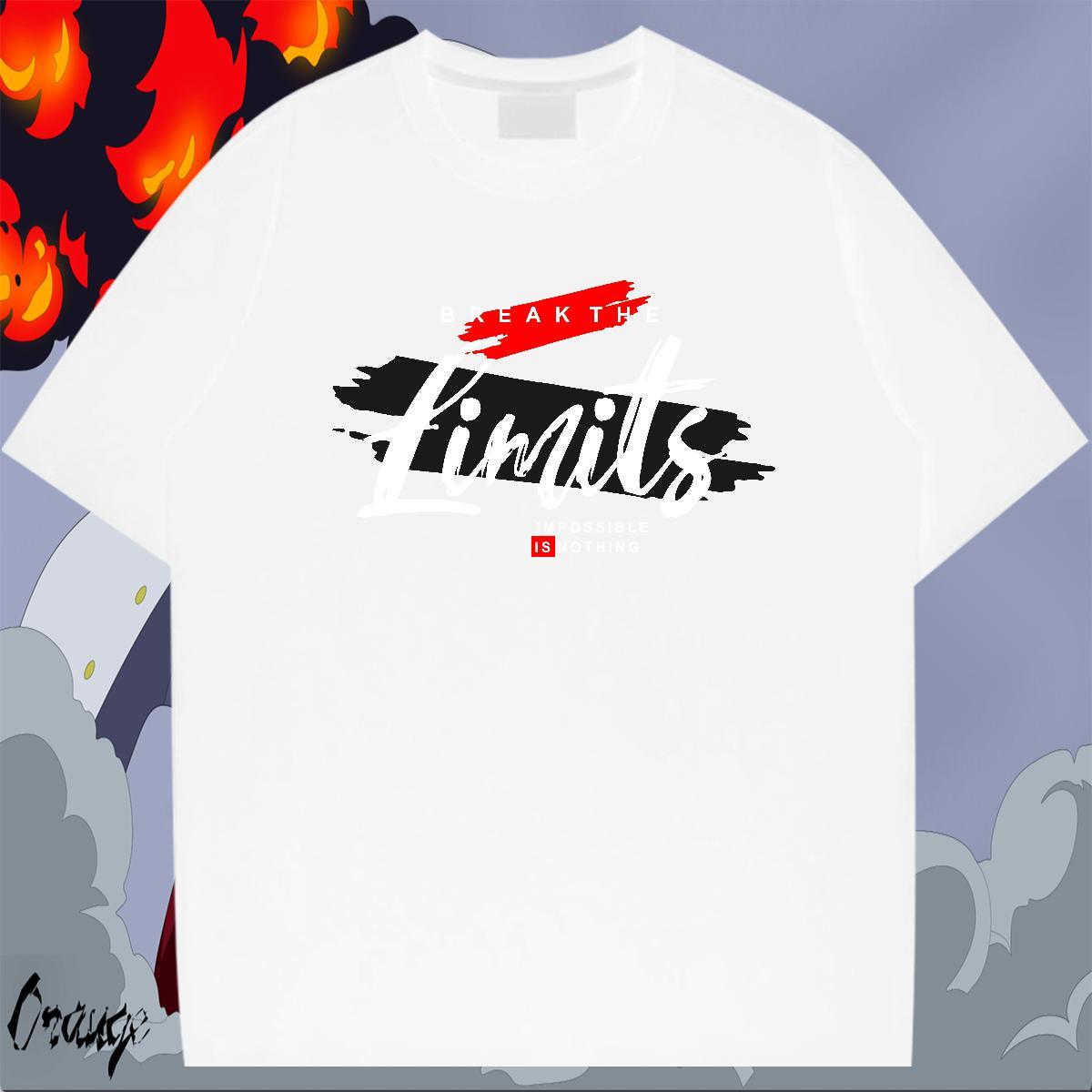 Cool Design Men Clothes T-Shirt Casual 230g Cotton White Plus Size Crew Neck letter Mens T Shirts Custom Tops Shirt