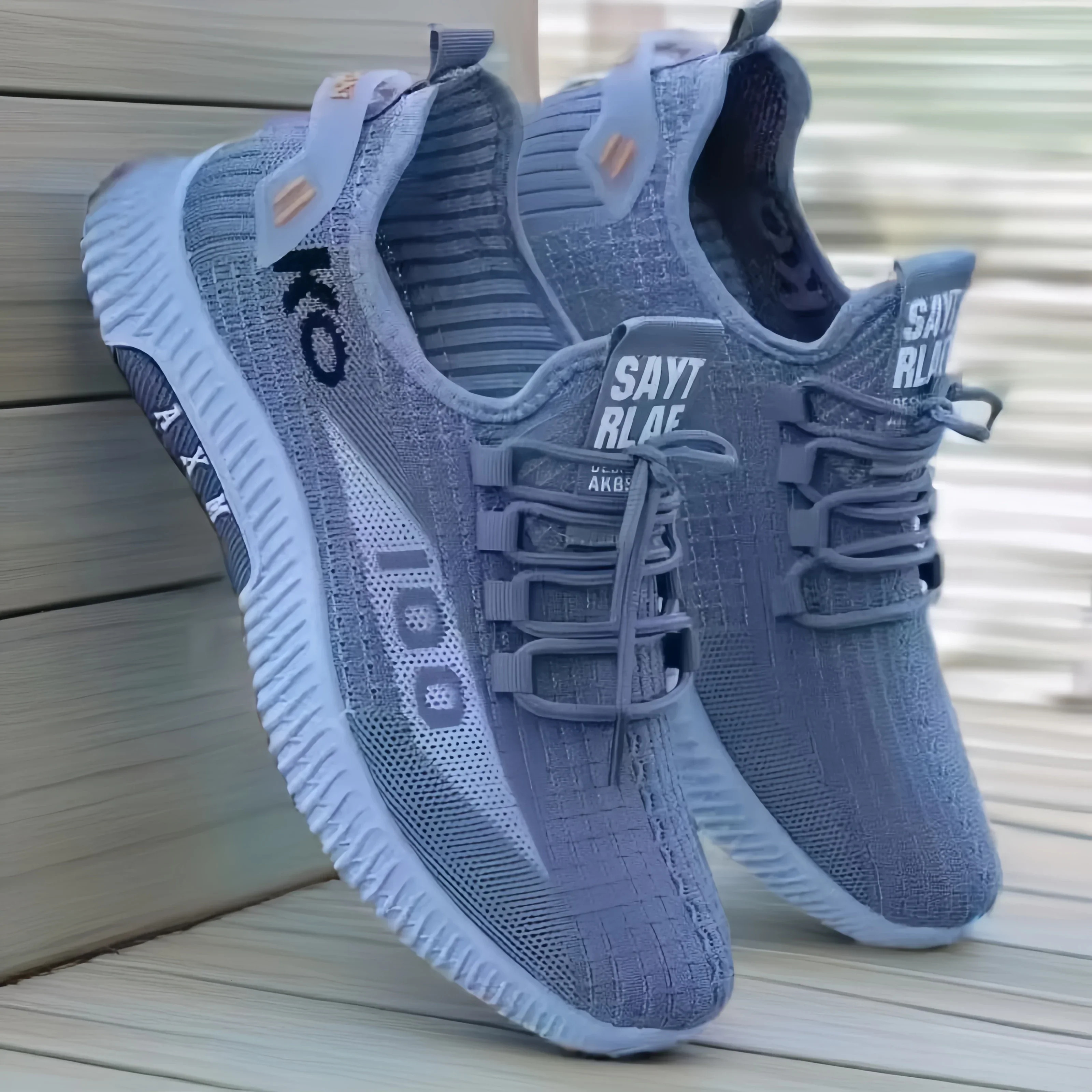 Men's casual fashionable and versatile sports breathable running shoes, outdoor walking training tennis shoes
