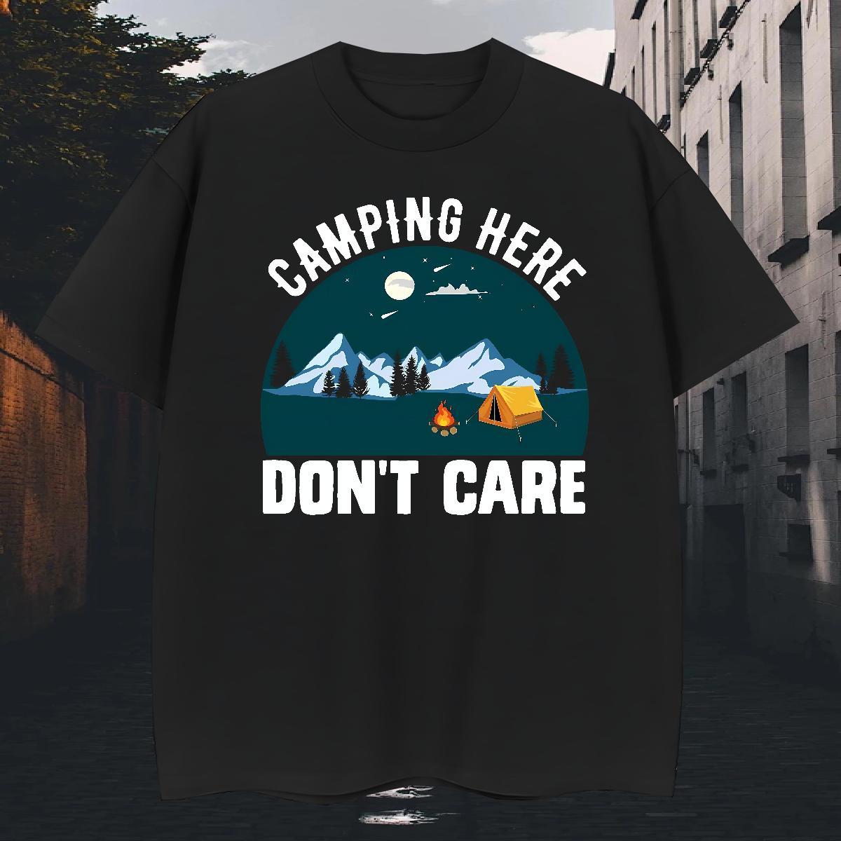Unisex Men Clothes T-Shirt Beach 230g 100% Cotton Anime Short Sleeve Soft mountains Mens T Shirts Casual New Clothings