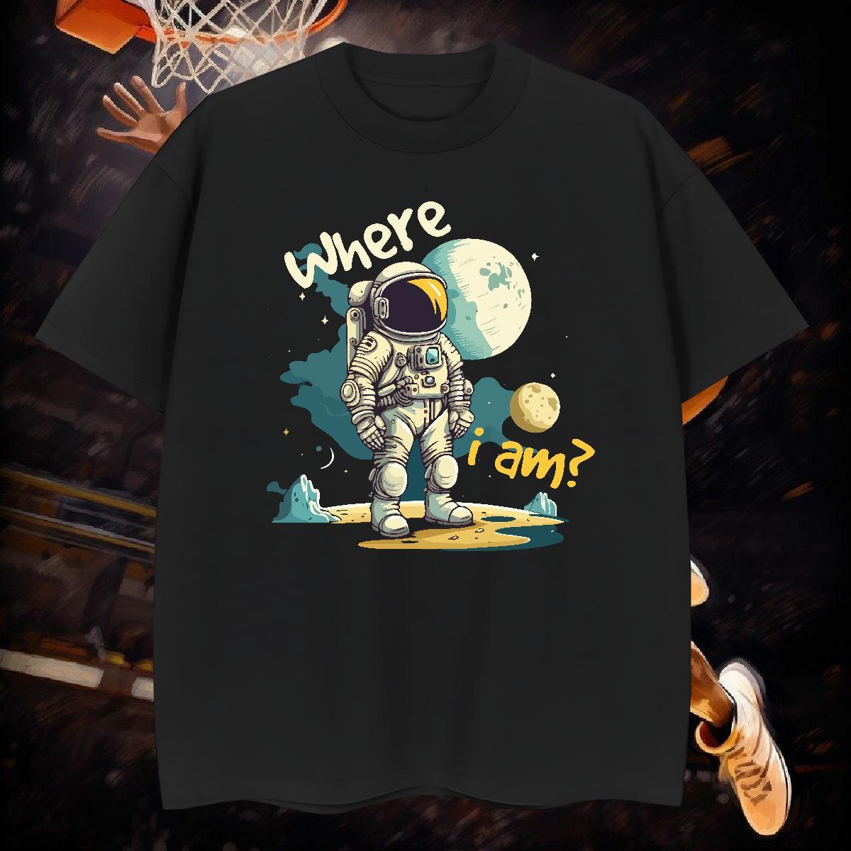 T-Shirts for Men 230g 100% Cotton universe Hip Hop Street Crew Neck Breathable Customized Mens Tshirts Brand Designer Tee Shirt