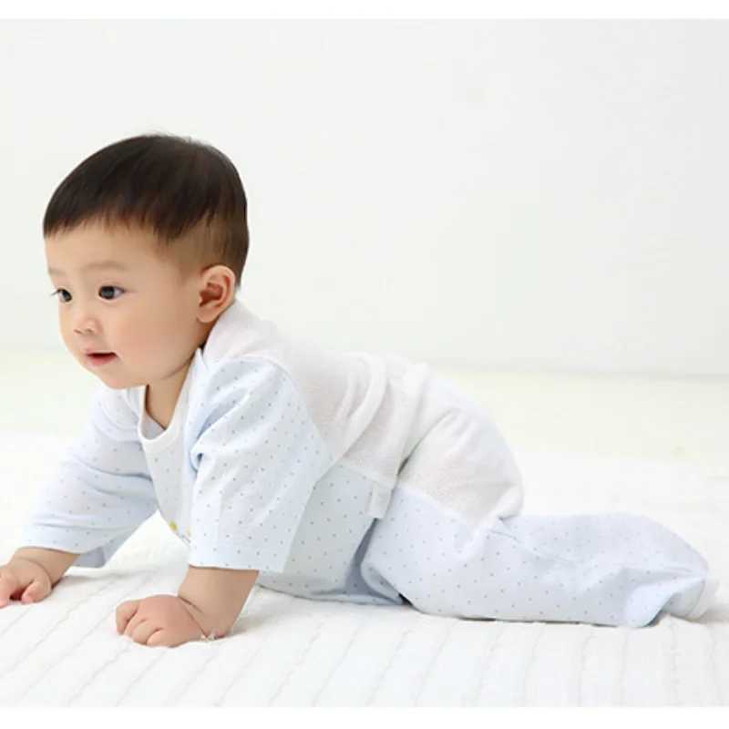 3m-3y Three-quarter Sleeve Baby Sleeping Bag Summer Skin-friendly Kids Breathable Sleeping Bag Pure Cotton Soft Infant Clothing Y240814