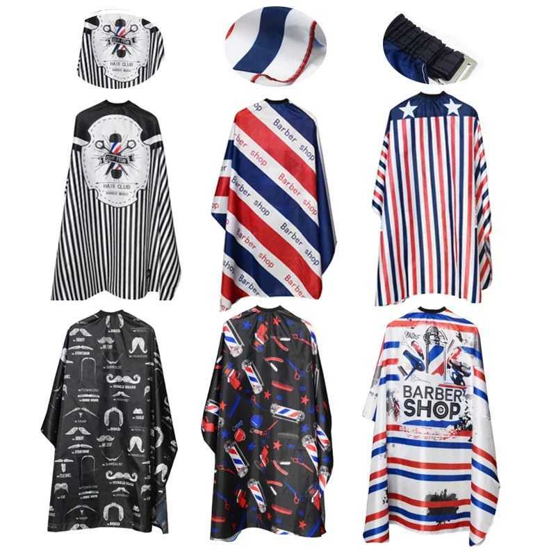 Barber Apron Hairdressing Corner Salon Barber Cloth Hairdressing Barber Pattern Waterproof Hair Corner Accessories W240814