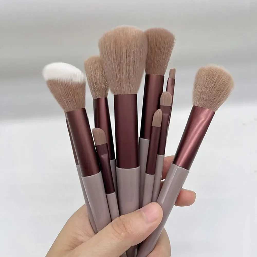 13 piece makeup brush set eye shadow basic female makeup brush eye shadow powder blusher beauty soft makeup kit W240814