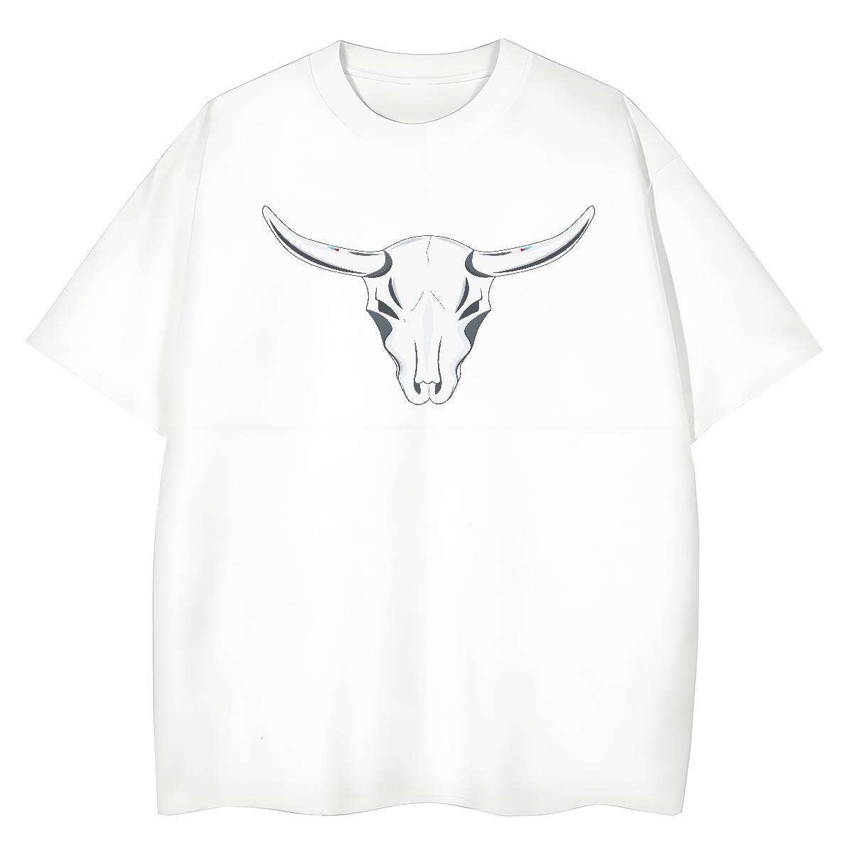 TOP Quality Man T Shirts cow Breathable Short Sleeve Casual DIY Anime 230g Pure Cotton Men Tshirts Fashion Design Tops