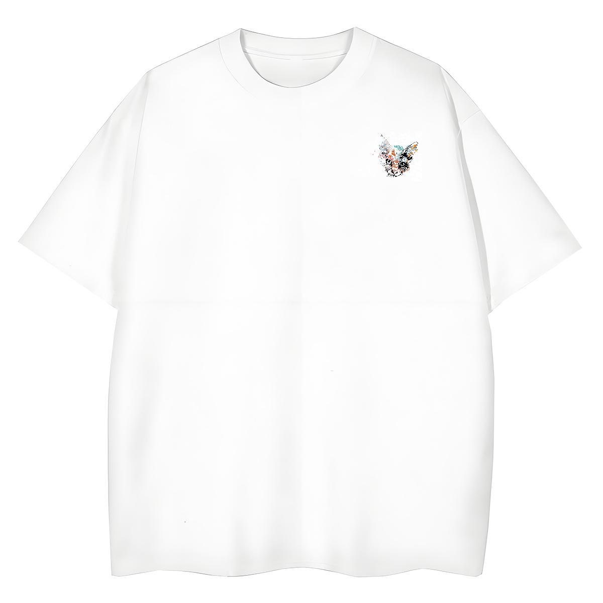 Mens T Shirts 100% Cotton 230g cute Daily Outfit Breathable Custom Print Plus Size Mens Tshirts 2024 Summer Soft Clothings