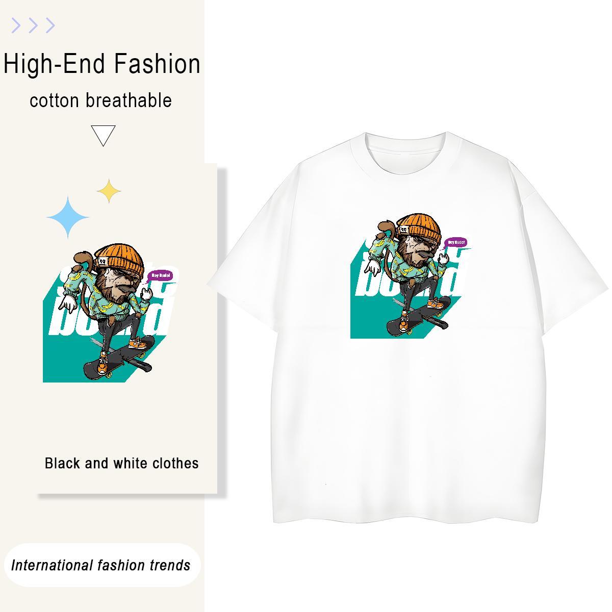 Popular Mens Tshirts Daily Outfit 230g Cotton Graphic Pure Cotton skateboarding T-Shirts Designer Clothings