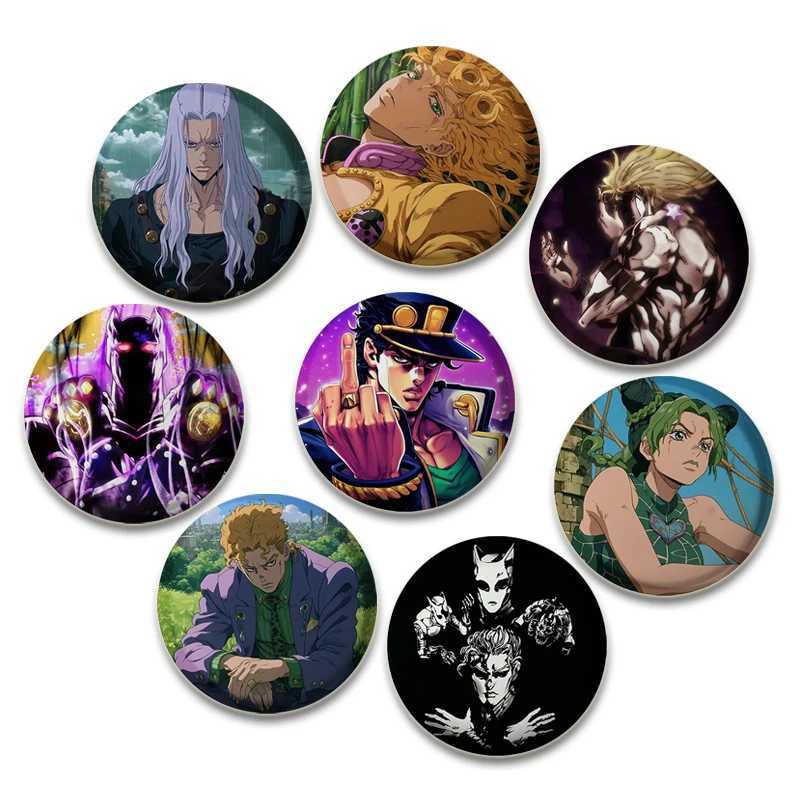 Classic anime Jojos fantasy adventure badge cartoon handmade brooch backpack clothing gift accessories high-definition printing pin W240815