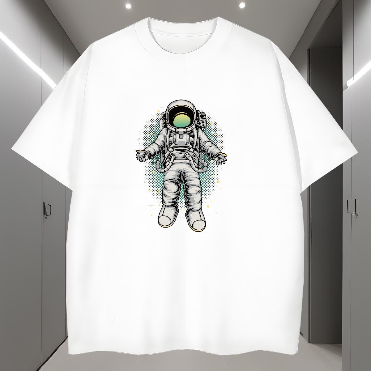 Men T Shirts 230g Cotton universe Beach Breathable Floral Print Tshirts DIY Customized Brand Clothes