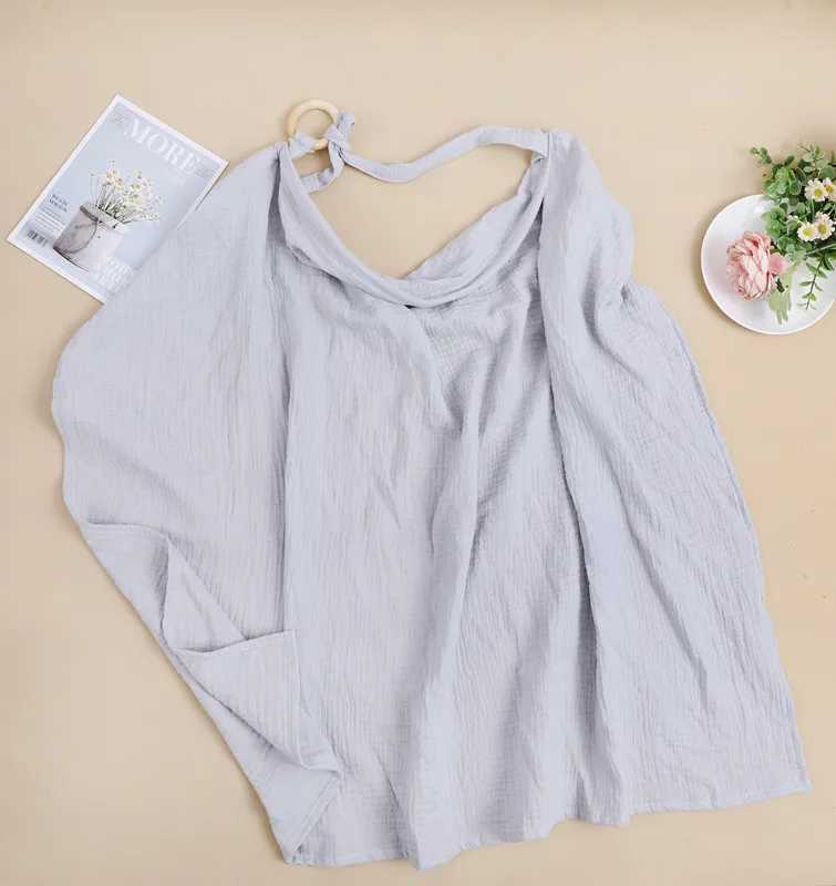 100% Cotton Mother Outing Breastfeeding Cover Muslin Baby Feeding Nursing Shawl Adjustable Privacy Apron Stroller Blanket Y240815