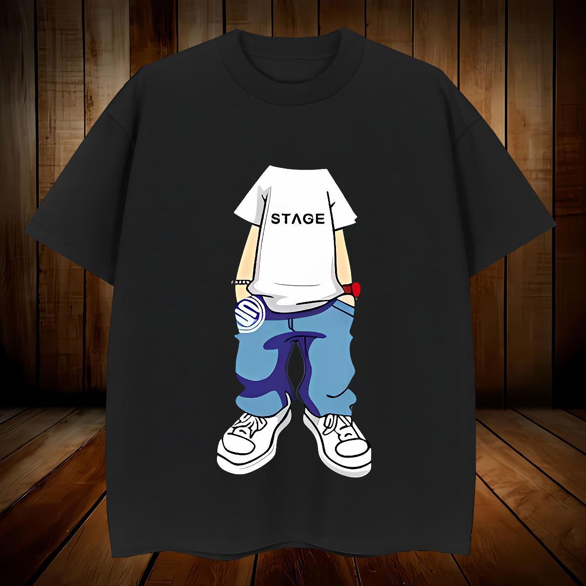 T-Shirts for Men 100% Cotton 230g character Summer Casual Short Sleeve O-Neck Skull Tshirts 2024 DIY Brand Tops Shirt