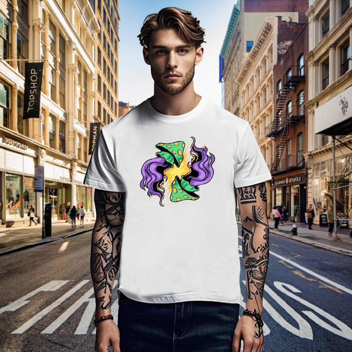 Men T Shirts 100% Cotton 230g mushroom Sport Round Neck Short Sleeve Custom Print Plus Size Men Tshirts Fashion Designer TOP Quality Wear