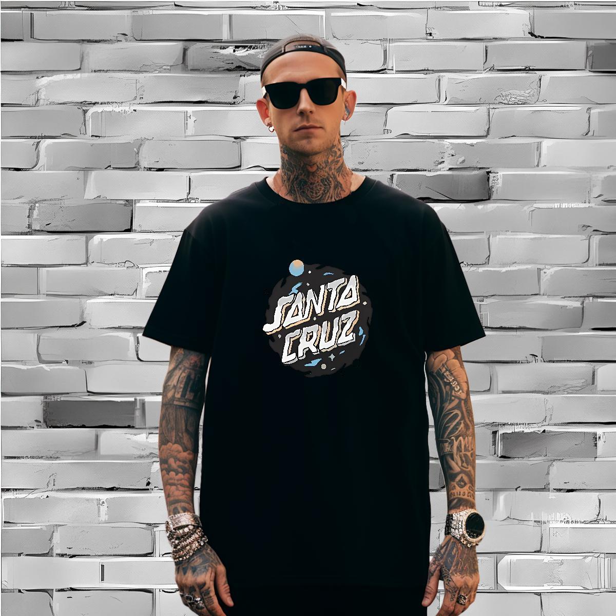 Cool letter Mens T Shirts Street Casual Couples T Shirts 230g Cotton New Short Sleeve O-Neck DIY Anime Polos